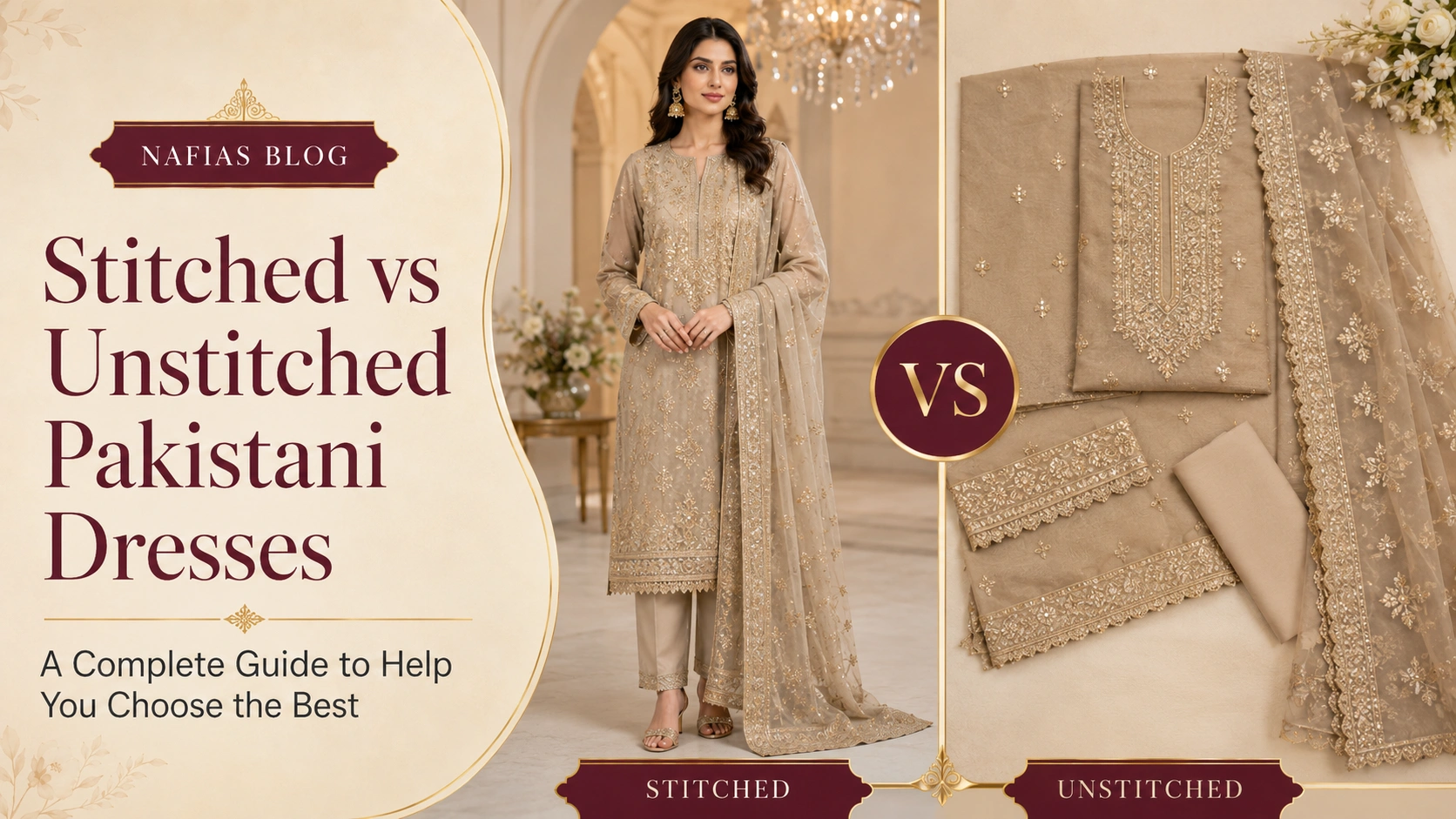 Stitched vs Unstitched Pakistani Dresses side-by-side buying comparison