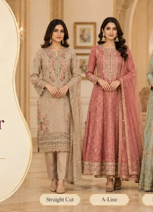 Pakistani Dress for Body Shape guide with straight cut, A-line, peshwas and lehenga styles