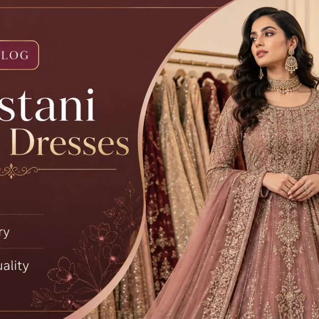Pakistani Gown Dresses price and quality comparison for online shoppers