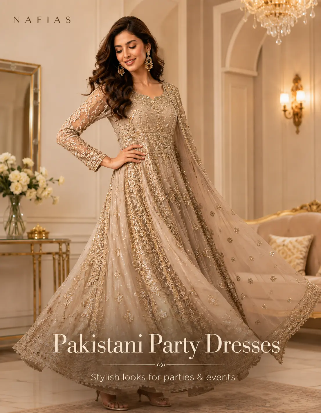 Pakistani party dresses at Nafias