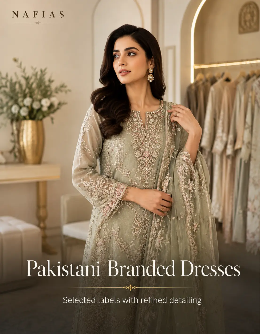 Pakistani branded dresses at Nafias Bangladesh