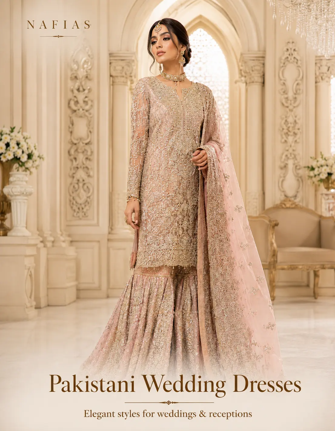 Pakistani wedding dresses at Nafias