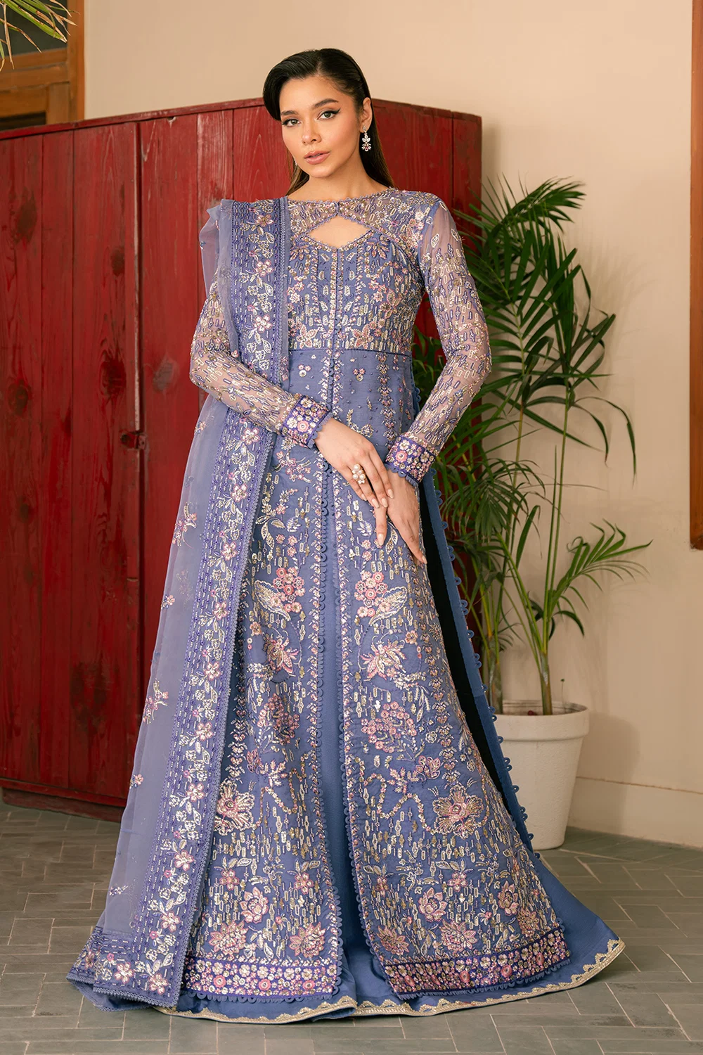 Ayzel Giselle in Bangladesh Sky Blue Organza Dress